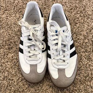 Classic White and Black Men's adaias samba  Sneakers